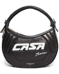 CASABLANCA - Sac Porté Épaule Biker À Logo Imprimé - Lyst