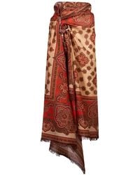 Zimmermann - Paisley-Print Fringed Pareo - Lyst