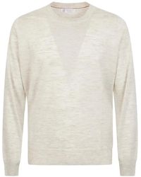 Brunello Cucinelli - Fine-Knit Long-Sleeve Sweater - Lyst