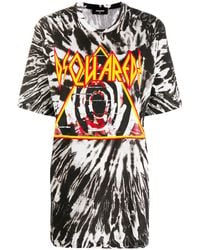 DSquared² - Oversized Tie-dye T-shirt - Lyst