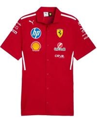 PUMA - Camisa Team de manga corta de x Scuderia Ferrari 2025 - Lyst