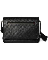 Gucci - Ggエンブレム メッセンジャーバッグ M - Lyst