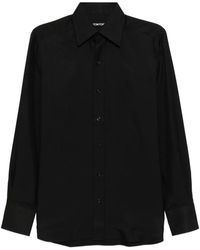 Tom Ford - Twill Overhemd Met Wassing - Lyst