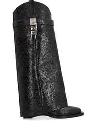 Givenchy - 60Mm Shark Lock Cowboy Boots - Lyst