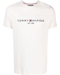 Tommy Hilfiger - T-shirt en coton à logo imprimé - Lyst