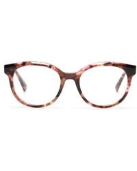 MAX&Co. - Tortoiseshell-Effect Round-Frame Glasses - Lyst