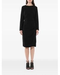 Givenchy - Long-Sleeve Draped Dress - Lyst