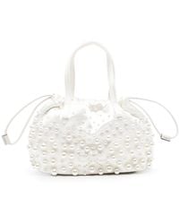 Anya Hindmarch - Pearls-Embellished Bucket Bag - Lyst