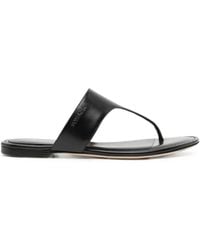 Tom Ford - Lina Thong-Strap Leather Flat Sandals - Lyst