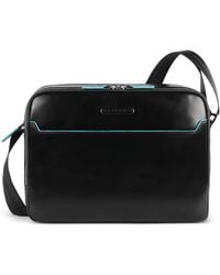 Piquadro - Logo-Plaque Leather Backpack - Lyst