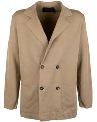 Tagliatore - Double-Breasted Knit Sweater - Lyst