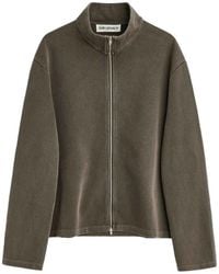 Our Legacy - Shrunken Zip-Up Ribbed-Knit Cardigan - Lyst