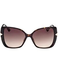 GUESS EYEWEAR - Tortoiseshell-Effect Cat-Eye Sunglasses - Lyst