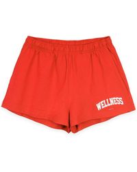 Sporty & Rich - Pantalones cortos con estampado Disco Wellness Club - Lyst