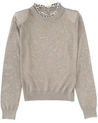 Circus Hotel - Chain-Detail Sweater - Lyst