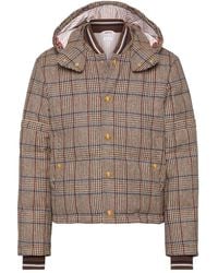 Thom Browne - チェック ダウンジャケット - Lyst