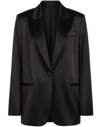 The Sei - Oversized Silk Blazer - Lyst