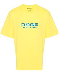 Martine Rose - Katoenen T-shirt Met Logoprint - Lyst