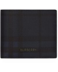 Burberry - Portefeuille Pliant À Carreaux - Lyst