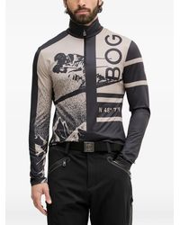 Bogner - Camiseta De Esquí Verti Con Estampado Gráfico Y Media Cremallera - Lyst