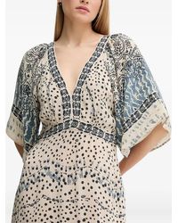 INTROPIA - Amelia Embroidered Maxi Dress - Lyst