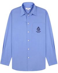 Sporty & Rich - Embroidered-Pocket Shirt - Lyst