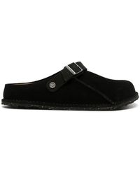 Birkenstock - Lutry Premium Suede Slippers - Lyst