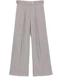 Patrizia Pepe - Pinstriped Palazzo Pants - Lyst