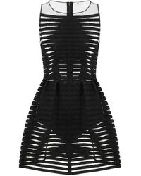 Elisabetta Franchi - Mini Tulle Ribbon Dress - Lyst