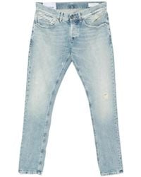 Dondup - Distressed Slim-Fit Jeans - Lyst