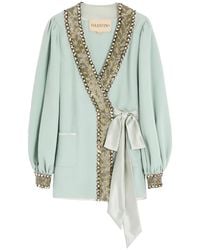 Valentino Garavani - Embroidered-Detail Blouse - Lyst