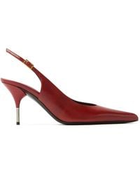 Versace - Nyx Leather Slingbacks 80 Mm - Lyst