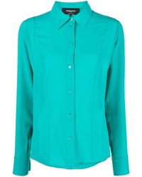 Rochas - Pointed Collar Buttoned Shirt - Lyst