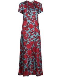 La DoubleJ - Kleid mit Blumen-Print - Lyst