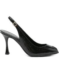 Sergio Levantesi - Peep-Toe Slingback Sandals - Lyst