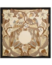 Ferragamo - Parrots Print Cashmere Shawl - Lyst