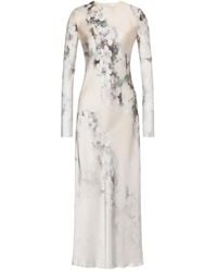 Alberta Ferretti - Floral-Print Dress - Lyst
