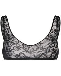 Oséree - Floral-Lace Scoop Sports Bra - Lyst