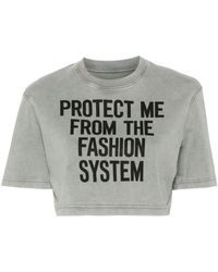 Moschino - Camiseta corta con texto estampado - Lyst