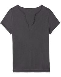 Zadig & Voltaire - V-Neck T-Shirt - Lyst