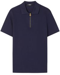 Versace - Polo Con Detalle De Cremallera - Lyst
