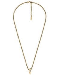 DIESEL - D-Logo Box-Chain Necklace - Lyst