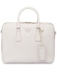 Borsa porta PC \u0026 ventiquattr'ore Prada Uomo | Borsa porta PC con zip Nero »  Livignielivigni