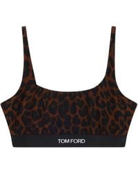 Tom Ford - Sujetador con estampado de leopardo - Lyst