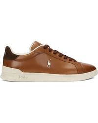 Polo Ralph Lauren - Heritage Court Ii Logo-Embroidered Sneakers - Lyst
