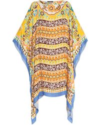 Etro - Floral-Print Beach Dress - Lyst
