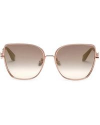 Roberto Cavalli - Mirror Snake Geometric-Frame Sunglasses - Lyst