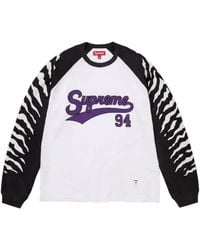 Supreme - Tiger-Print Long-Sleeves T-Shirt - Lyst