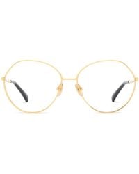 Max Mara Eyewear - Brille Mit Rundem Gestell - Lyst