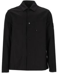 Stone Island - 1200020 Wool Nylon Flannel_S.I. Ghost Overshirt - Lyst
